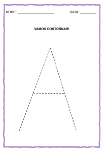 Letras Pontilhadas para Contornar