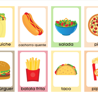 Jogo da memória lanche