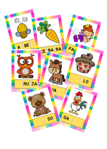 JOGO DAS SÍLABAS FLASHCARDS