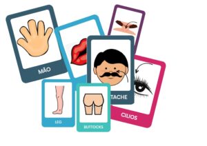 FLASCARD INGLÊS E PORTGUÊS CORPO HUMANO