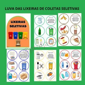 Luva da lixeiras seletivas