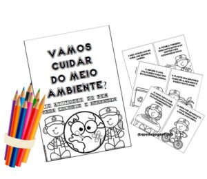 LIVRETO PARA COLORIR E APRENDER – VAMOS CUIDAR DO MEIO AMBIENTE?