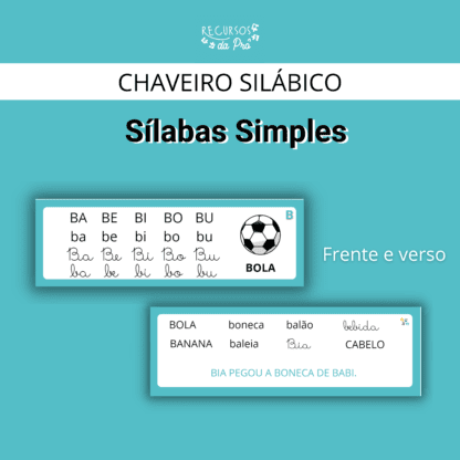 Chaveiro - Sílabas Simples