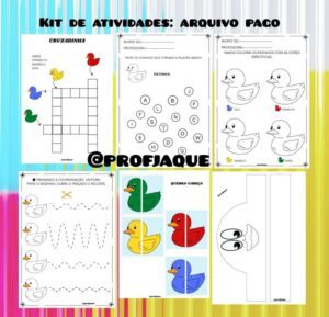 Kit atividade do patinho colorido