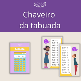 Tabuada - chaveiro