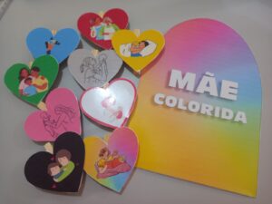 LUVA MÃE COLORIDA