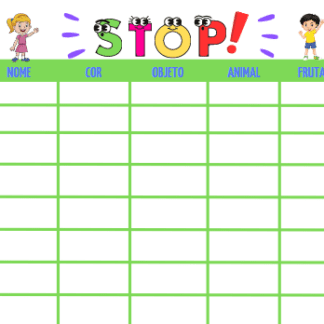 BRINCADEIRA STOP / ADEDONHA