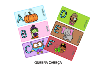 Quebra cabeça do alfabeto