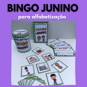 Bingo junino para alfabetização