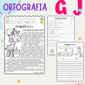 Ortografia G J atividades
