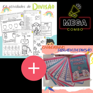 Super Combo atividades de divisão e chaveirinho tabuada da divisão