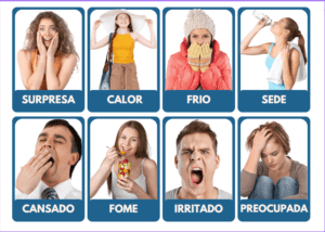 Jogo da memória emoções e sentimentos