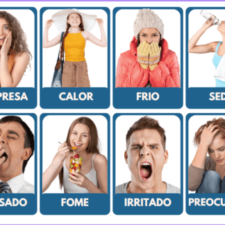Jogo da memória emoções e sentimentos