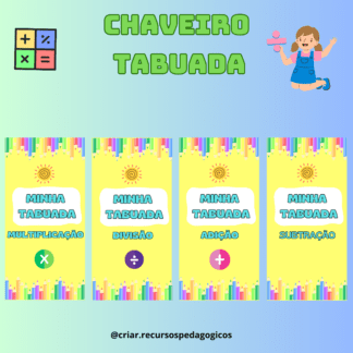 Chaveiro tabuada