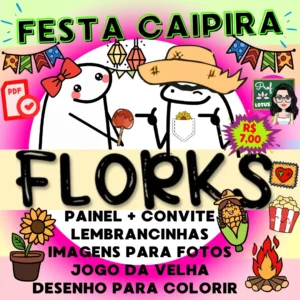 ARRAIÁ FLORKS FESTA CAIPIRA JUNINA JULINA