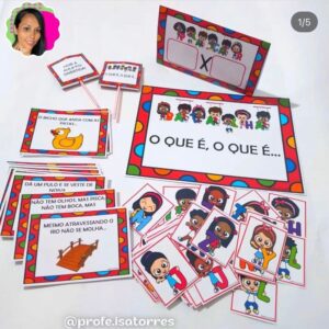 Alfabetização com “O que é, o que é?”