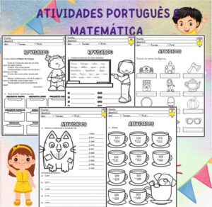 Atividades Português Matemática Volta às aulas