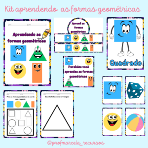 Kit aprendendo as formas geométricas