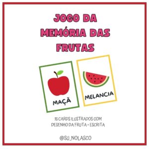 JOGO DA MEMÓRIA DAS FRUTAS