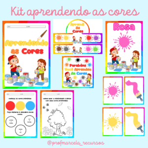 Kit aprendendo as cores
