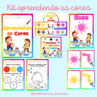 Kit aprendendo as cores