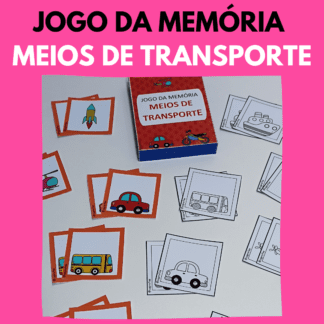 Jogo da memória - Meios de transporte