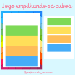 Jogo empilhando os cubos