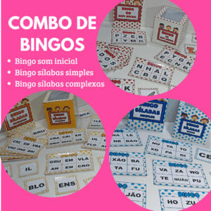 Combo de bingos para alfabetização