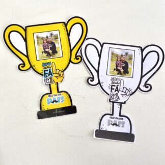 TROFÉU E MINI ÁLBUM DIA DOS PAIS