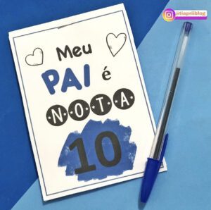 Bloquinho de anotações papai