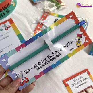 Card lápis Dia do estudante