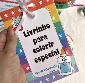 Livro colorir dia do estudante