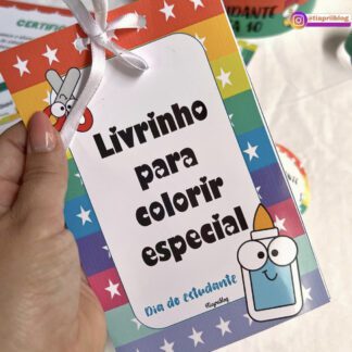 Livro colorir dia do estudante