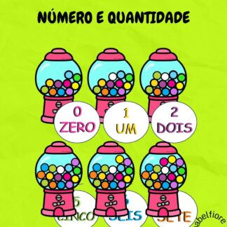 Número e Quantidade- Chiclete