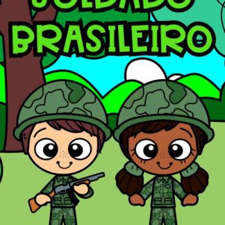 Kit Soldado + Livro 3D Marcha soldado
