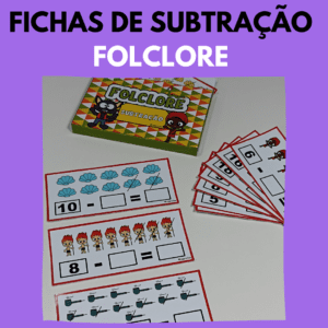 Fichas de subtração – Folclore