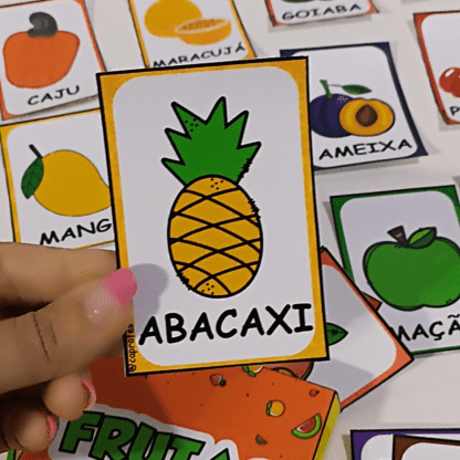 Kit jogo da memória + fichas das frutas - Image 4
