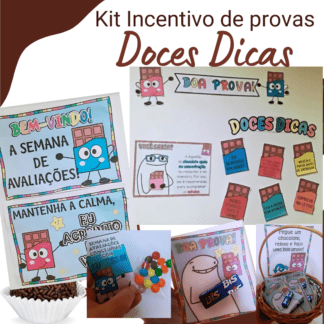 Kit Incentivo de provas Doces dicas- chocolate