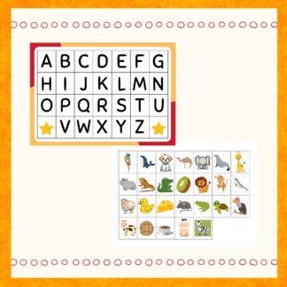 Pareamento de letras e imagens