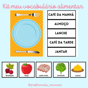 Kit meu vocabulário alimentar