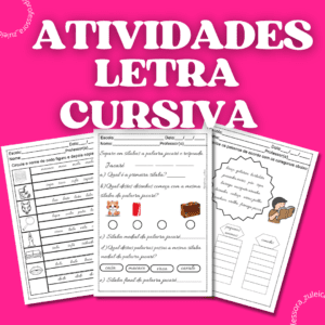 Atividades Letra Cursiva