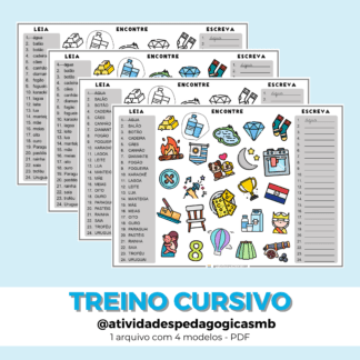 LEIA, ENCONTRE e ESCREVA - palavras com encontro vocálico (PDF)