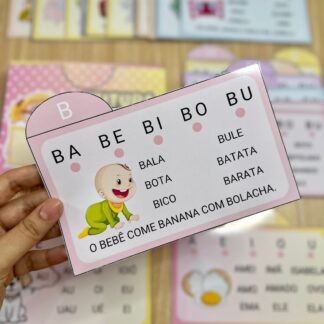 Fichas de leitura Sílabas Simples