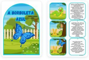 História na luva : A borboleta azul