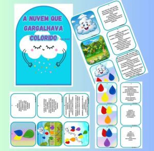 História na luva: A nuvem que gargalhava colorido
