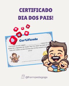 Certificado dia dos pais