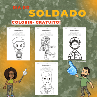 Colorir: Dia do Soldado