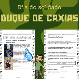 Atividade: Duque de Caxias- Soldado