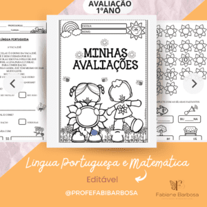 AVALIACAO 1º ANO- LÍNGUA PORTUGUESA E MATEMÁTICA ✏️