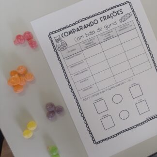 Atividade Comparando Frações com bala de goma